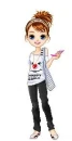girl with cell