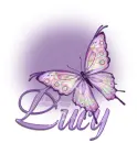 LUCY PurpleButterflyBling 