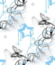 blue background