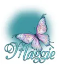 MAGGIE Teal Butterfly Bling