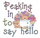Peaking in to say hello