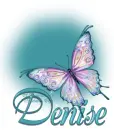 DENISE Teal Butterfly Bling