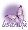 Purple Butterfly Bling lolanthe