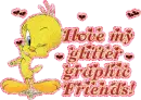 I love my glitter graphic Friends