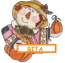 Scarecrow Blinkie With Name Rita