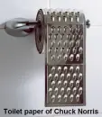 the toilet paper of chuck norris