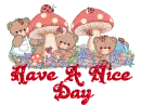 Bears with LadyBugs - Have a Nice Day