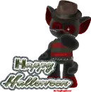 happy halloween freddie kruger kittty
