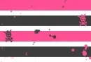 xSUPER PINK ABSTRACT SKULLS