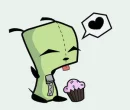 Gir Loves Cupcakes