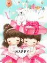 BOY AND GIRL  HAPPY