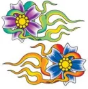 Flower Flame Tattoo's