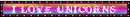 I love unicorns blinkie