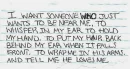 I want someone