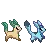 glaceon and leafeon walking