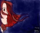red haired anime girl