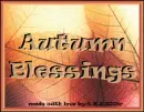 Autumn Blessings