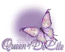 Purple Butterfly Bling QueenofDeLite