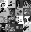 Black and White music Background