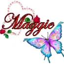 Name maggie with butterfly