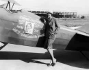 Corinne Griffith, vintage, Actress, Plane