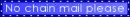 No chain mail please med blue - ggr