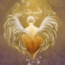Wings on a man's back
