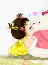 baby girl love bear
