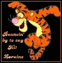 Loraine with tigger