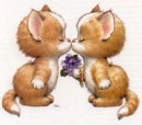 kittens kissing