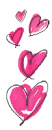 pink hearts