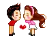 cute kiss
