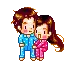 cute pijamas couple