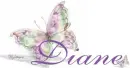 Butterfly with name Diane