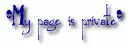 My page is private