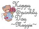 Happy Sparkly Day- Maggie