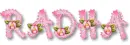 Radha... pink ribbons