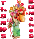 boy with bunch of flowers