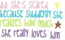 She's scared