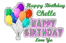 Happy Birthday Chelle