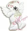Pink Angel Bear - Maggie