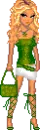 green dress