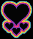 colorful hearts 