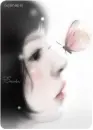 cute girl with butterfly
