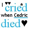 i cried when cedric died