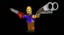 homer as ash from "evil dead"