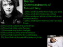 Ten Commandments of Gerard Way!