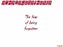 athazagoraphobia