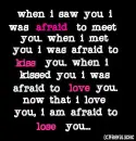 when i saw you...
