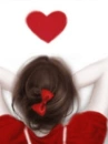 red girl in love